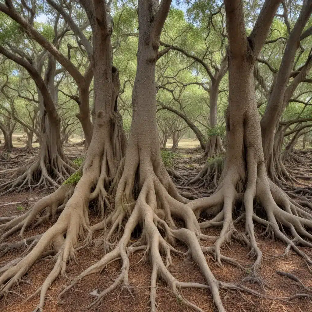 Enhancing Nutrient Uptake in Live Oak Roots Through Mycorrhizal Associations