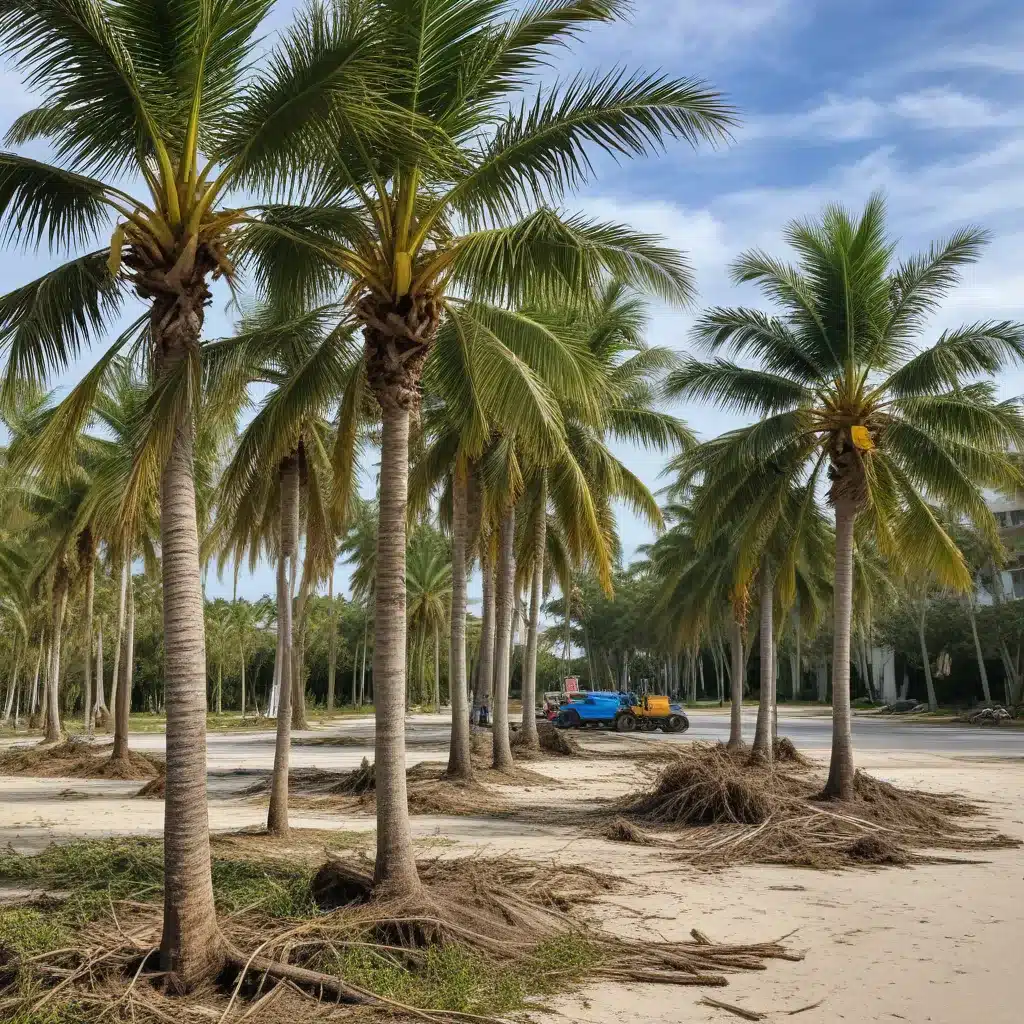 Preparing Palm Trees for the Arrival of Destructive Hurricanes in South Florida