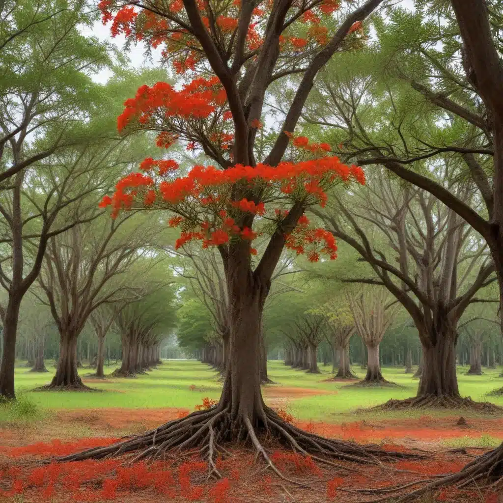 Promoting Deep Root Growth in Poinciana Trees for Enhanced Storm Resilience
